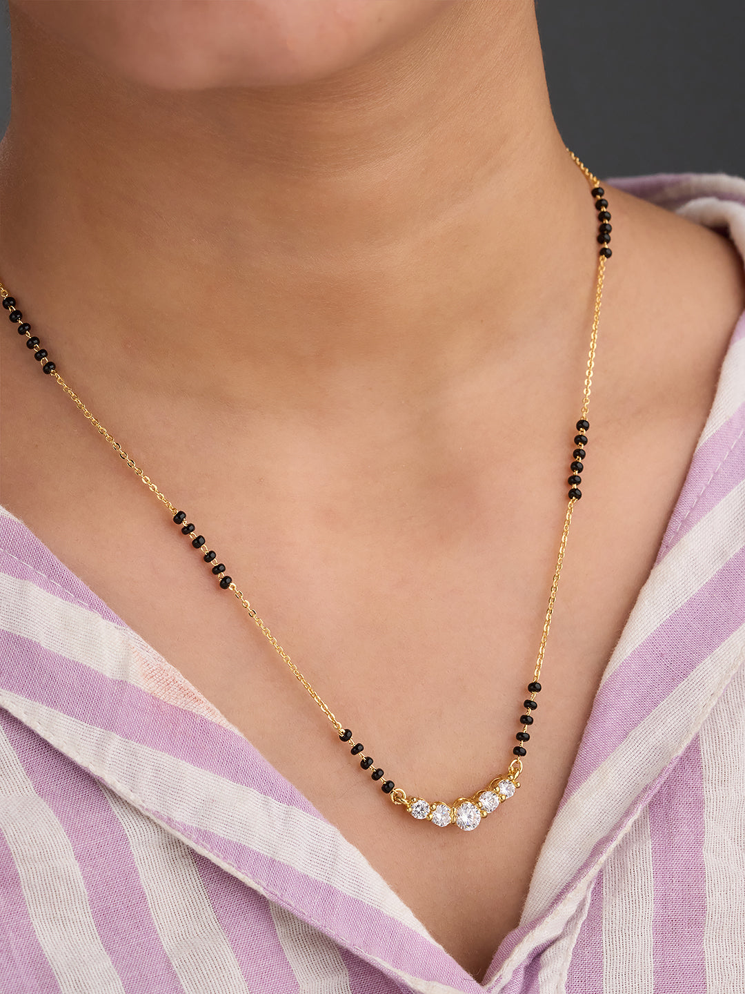 Stellara Five Stone Mangalsutra