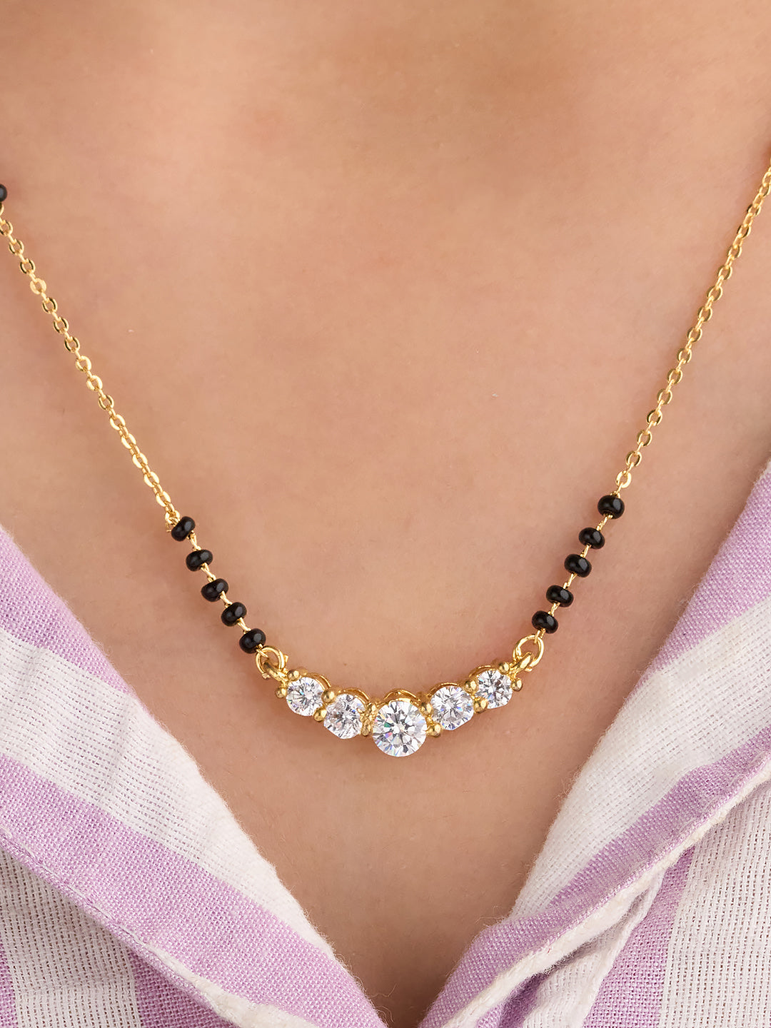 Stellara Five Stone Mangalsutra