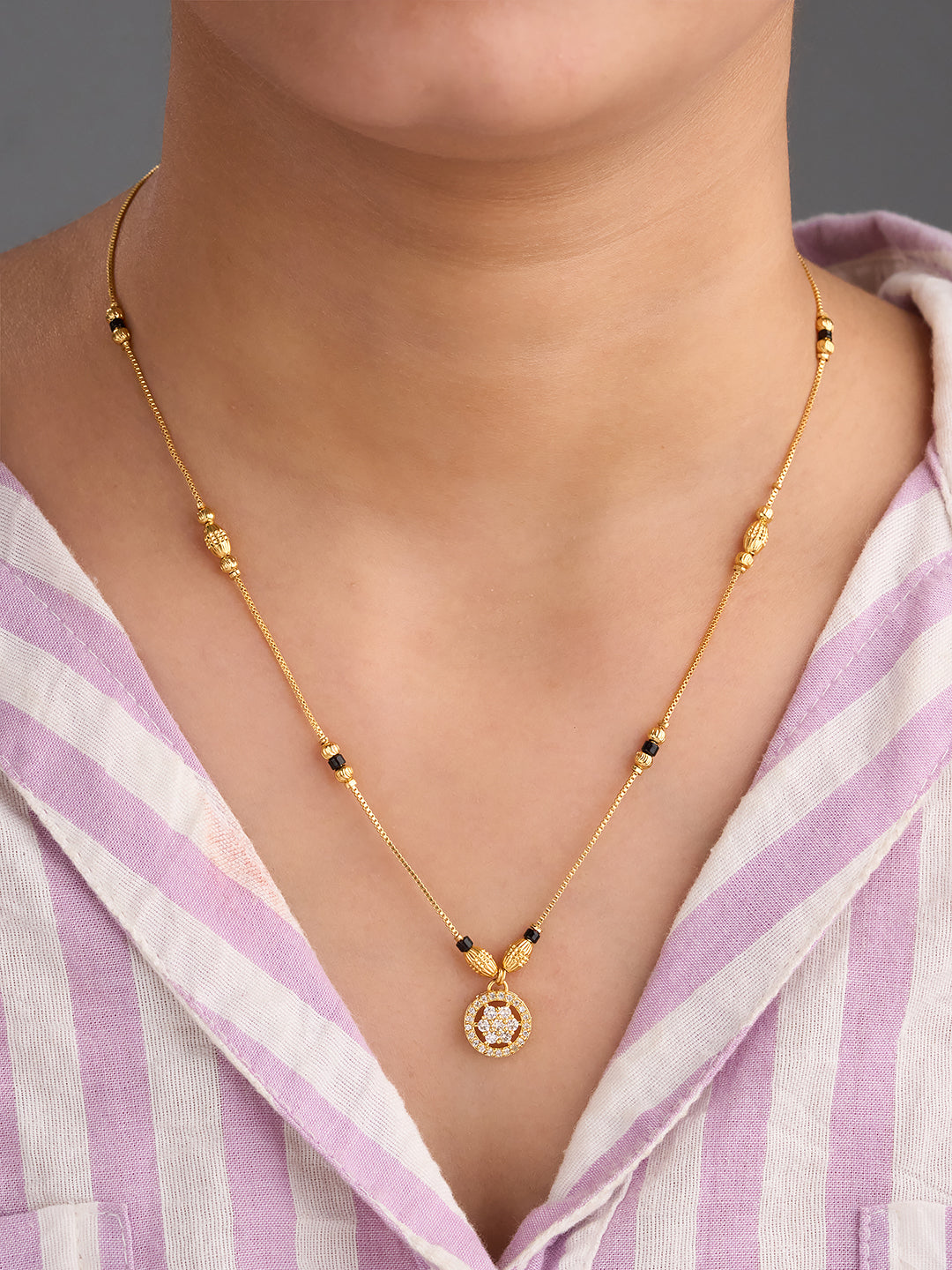 Floral Halo Mangalsutra