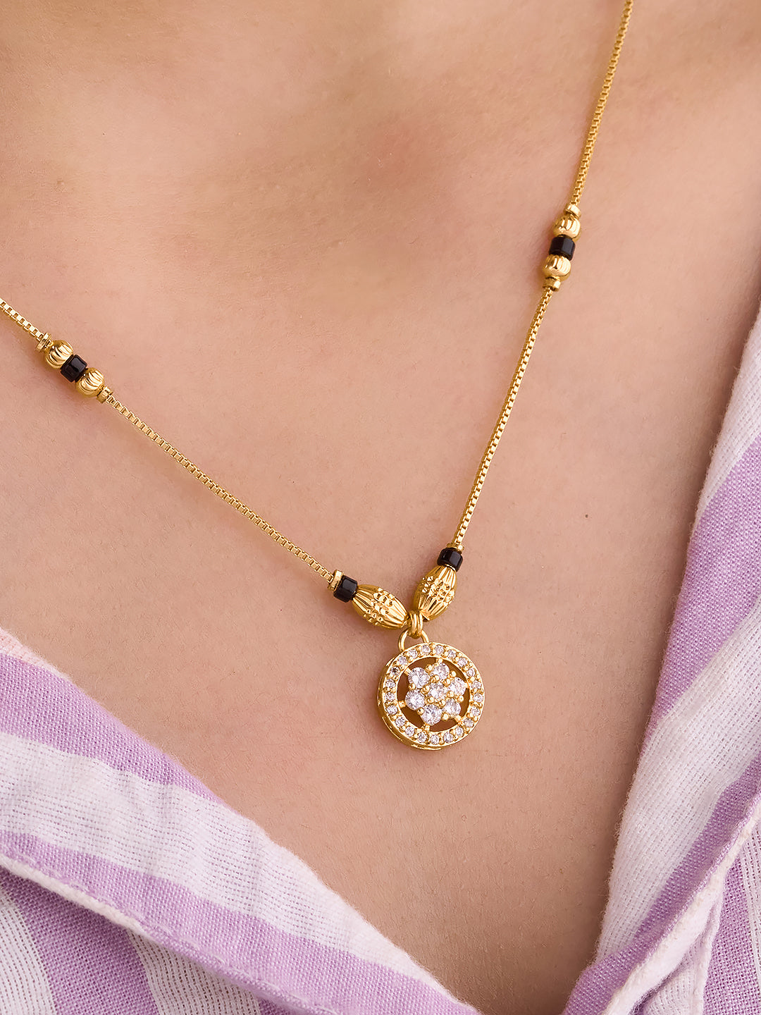 Floral Halo Mangalsutra