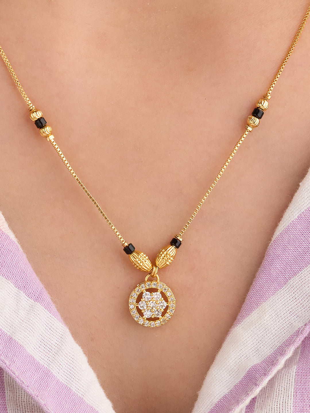 Floral Halo Mangalsutra