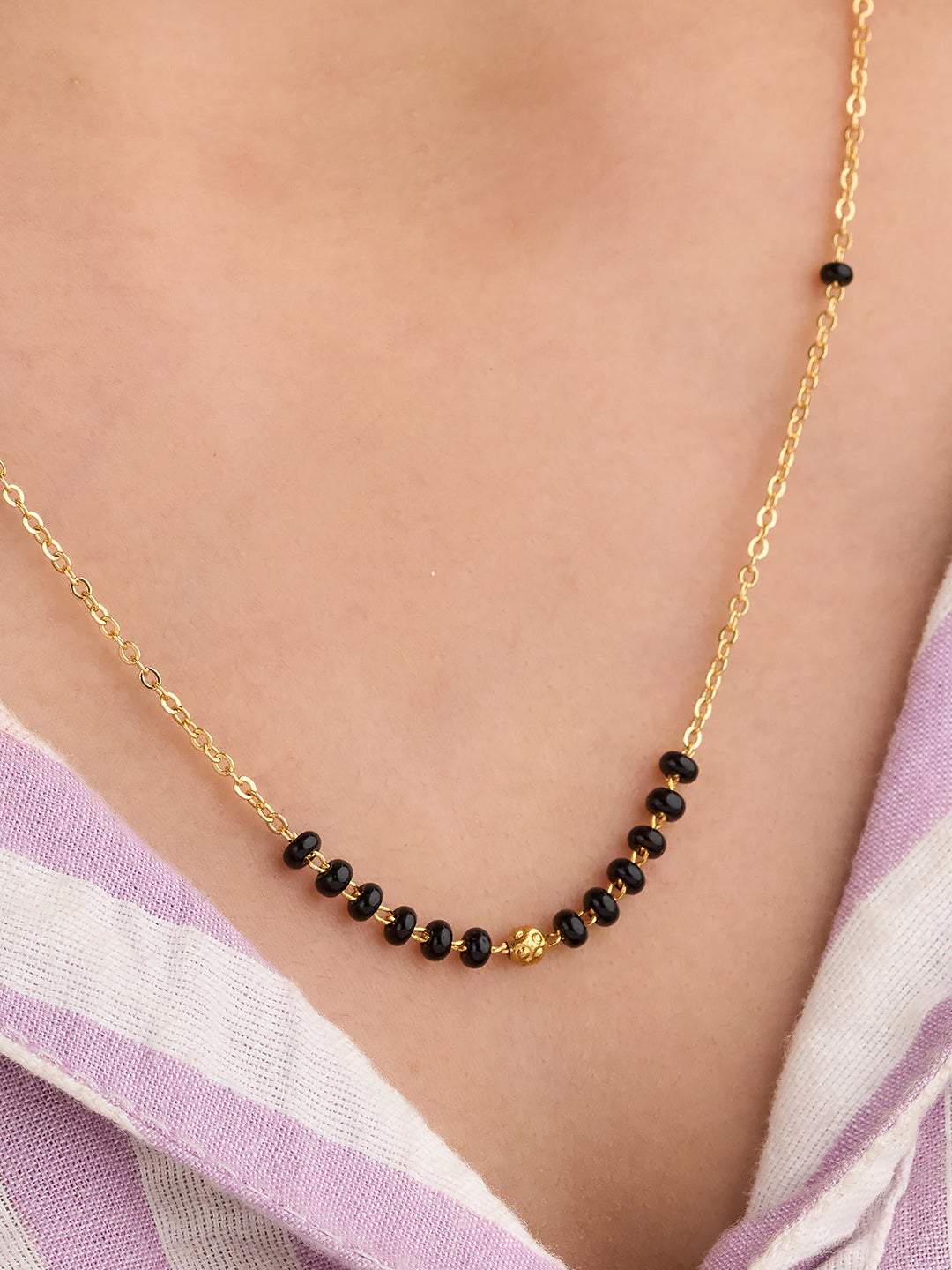 Ekta Gold Bead Mangalsutra