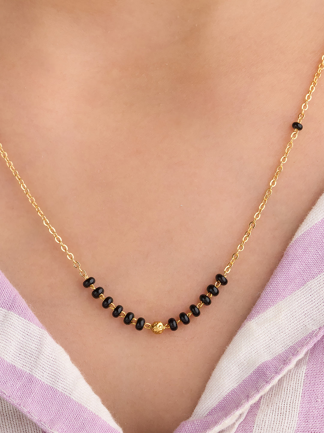 Ekta Gold Bead Mangalsutra