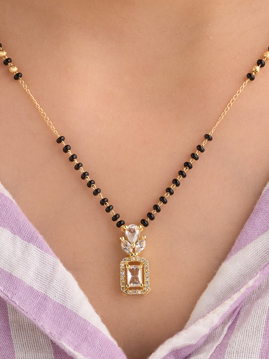 Aurelia Crystal Drop Mangalsutra