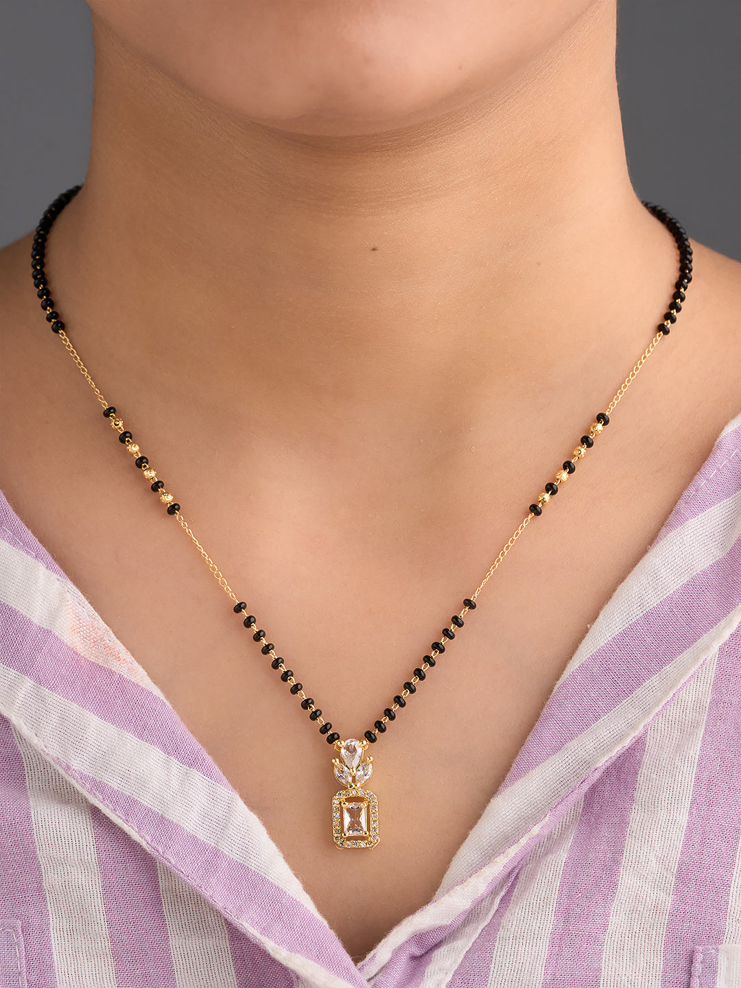 Aurelia Crystal Drop Mangalsutra
