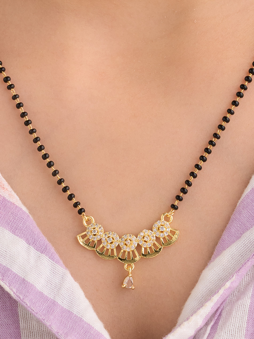 Aurelia Fan Drop Mangalsutra