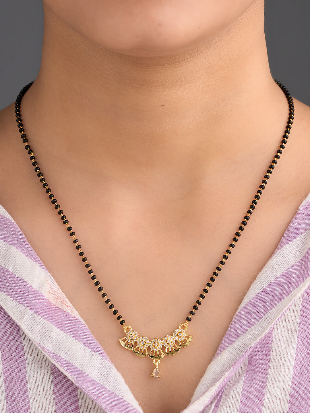 Aurelia Fan Drop Mangalsutra