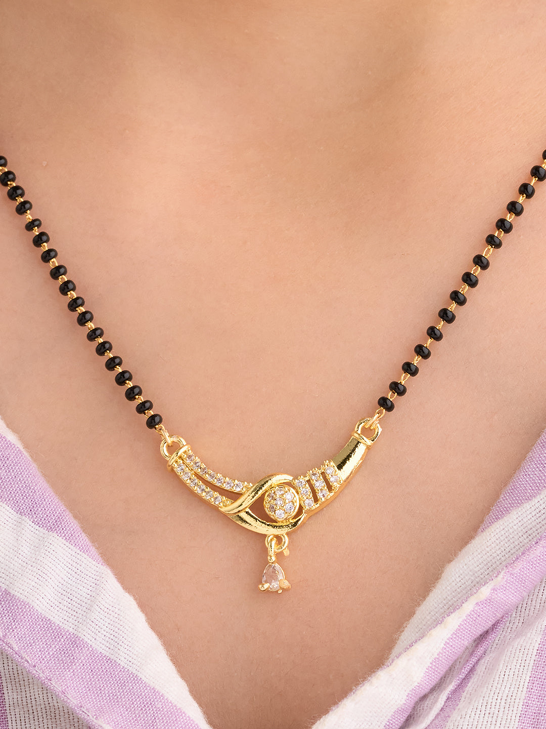 Aurelia Infinity Knot Drop Mangalsutra