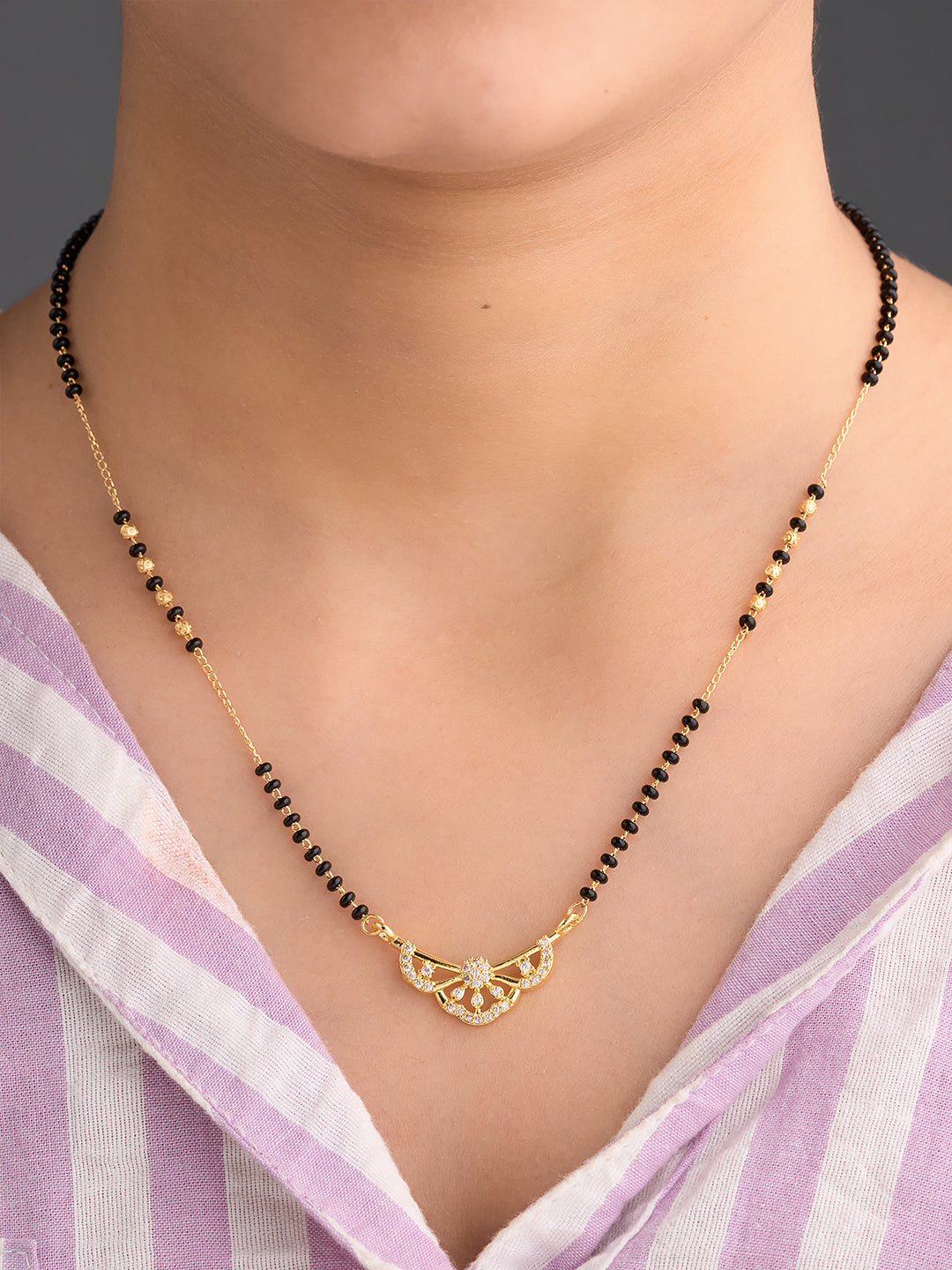 Celestia Floral Arch Mangalsutra