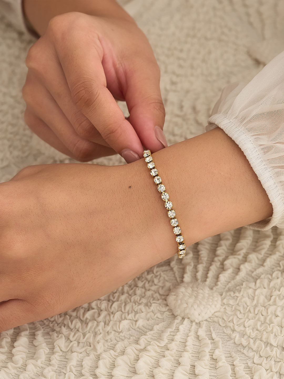 Elara Crystal Tennis Women’s Bracelet
