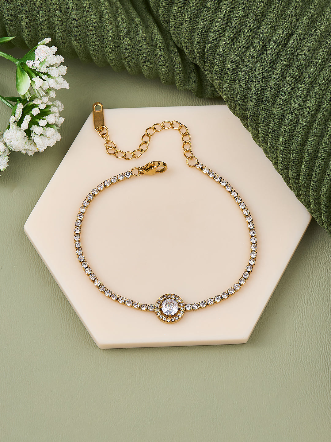 Aurelia Halo Crystal Women’s Bracelet