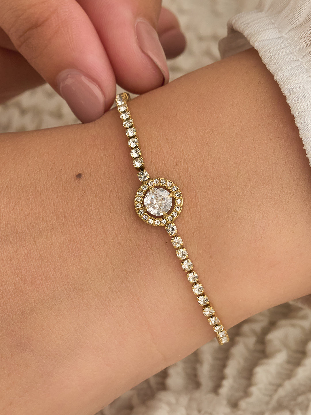 Aurelia Halo Crystal Women’s Bracelet