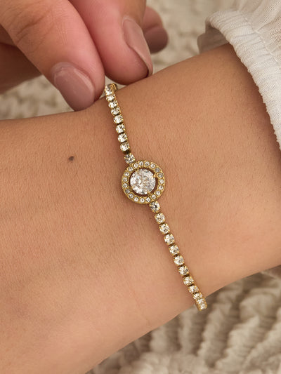 Aurelia Halo Crystal Women’s Bracelet