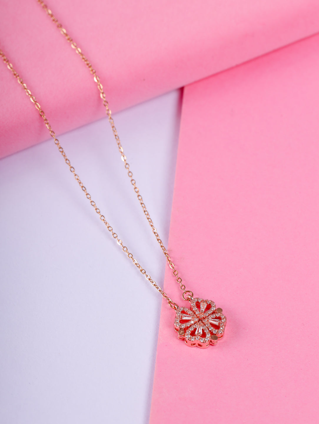 Rose Gold Clover Necklace