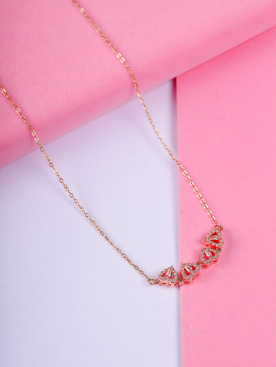Rose Gold Clover Necklace