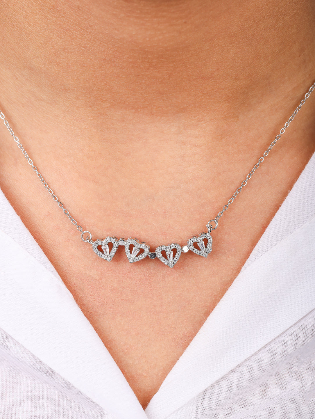 Silver Clover Necklace