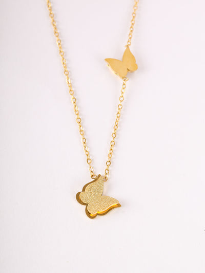 Dual Butterfly Necklace