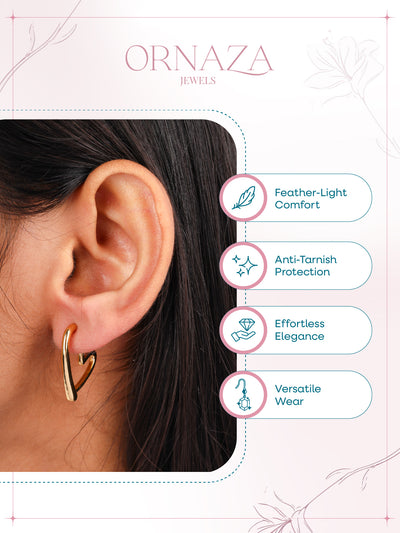 Twisted Gold Hoops
