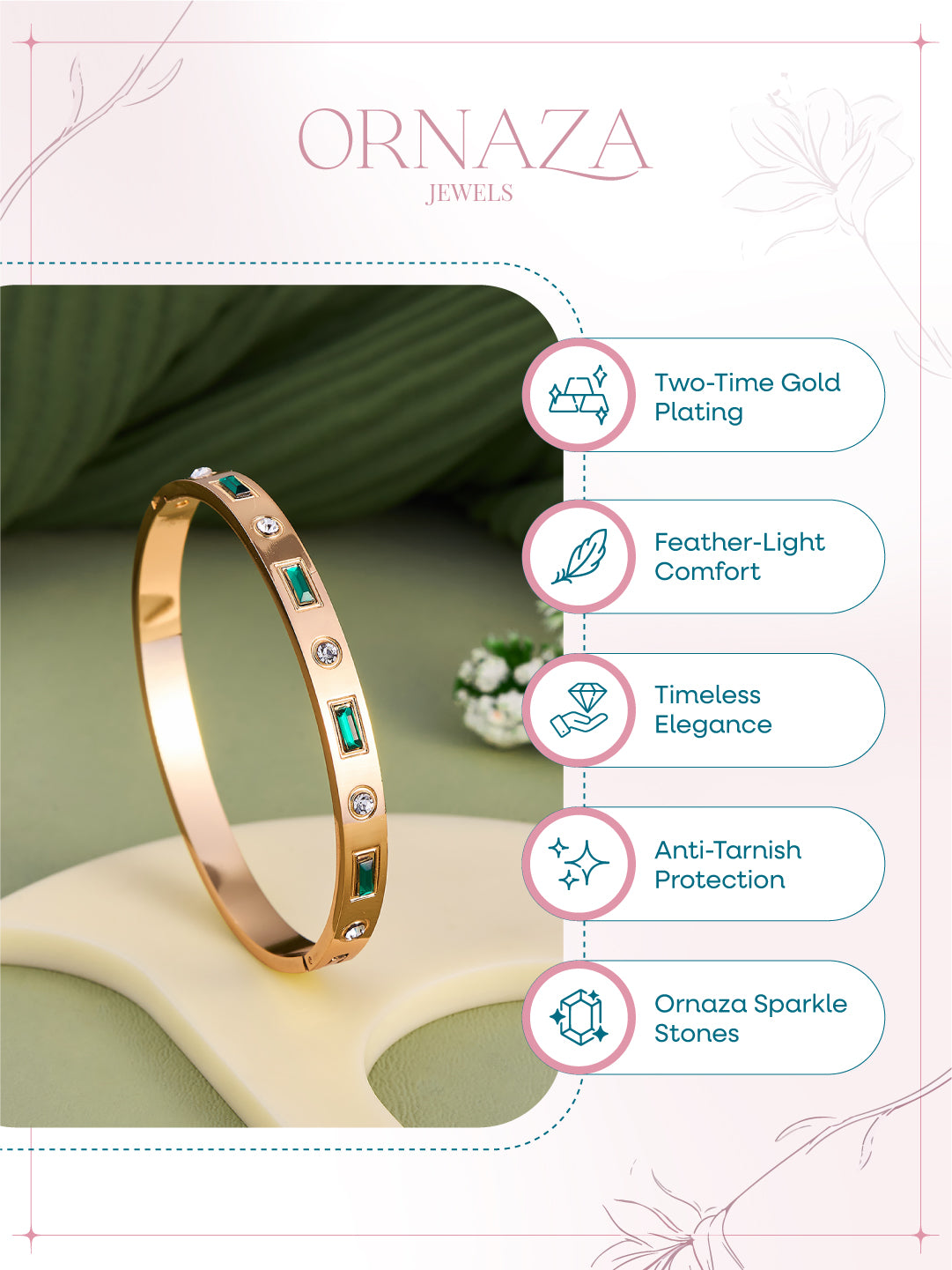 Emerald Edge Bracelet