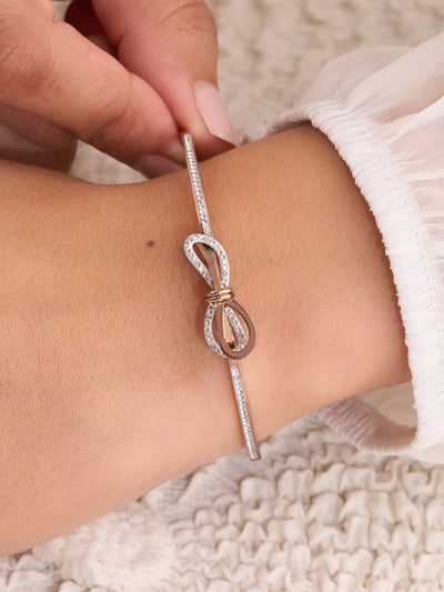 Elowyn Bow Knot Crystal Bracelet
