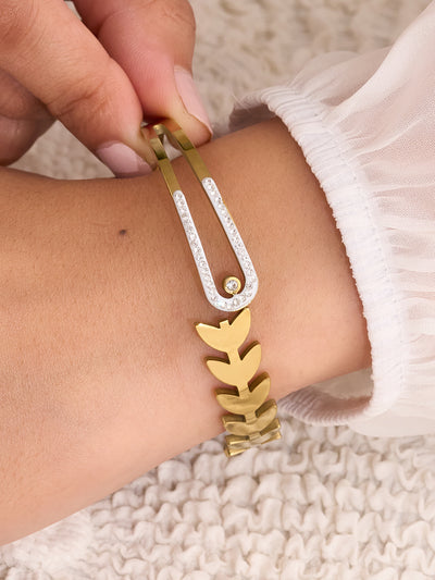 Aveline Leaf Drop Bracelet