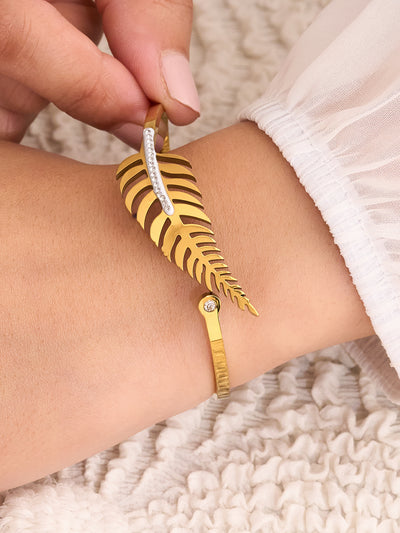 Aurelia Feather Charm Bracelet
