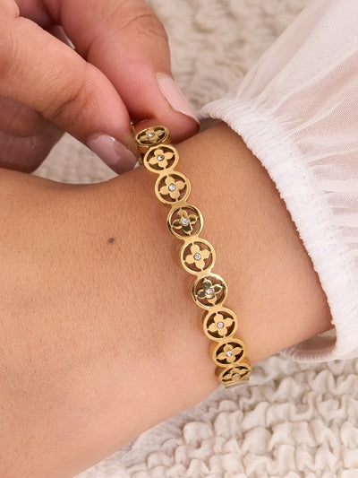 Aveline Floral Charm Bracelet