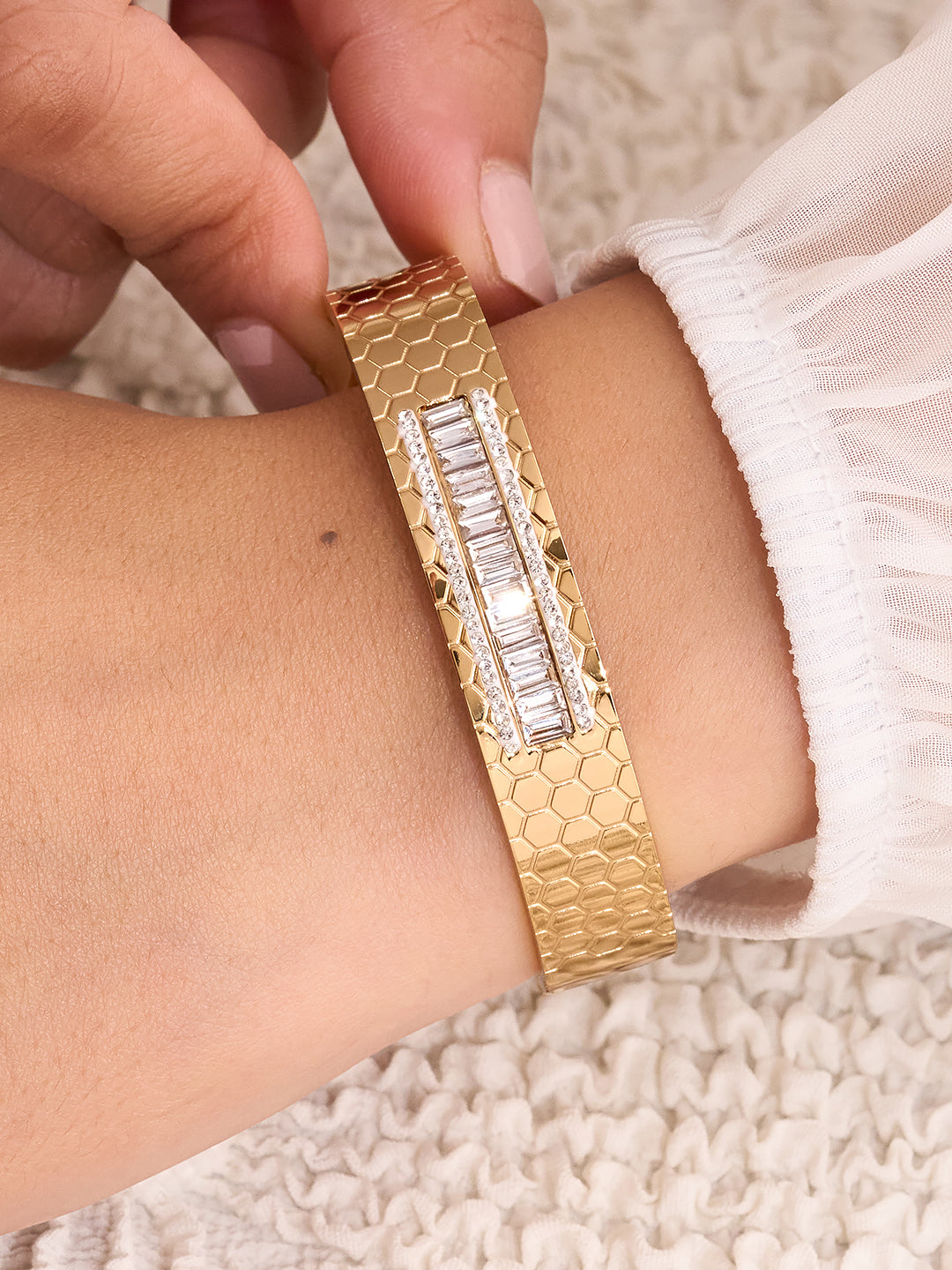 Celestine Honeycomb Luxe Bracelet