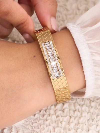 Celestine Honeycomb Luxe Bracelet
