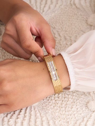 Celestine Honeycomb Luxe Bracelet