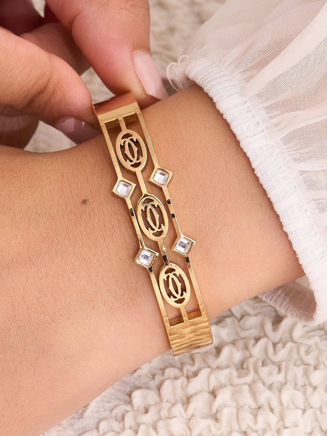 Alina Luxe Geometric Bracelet