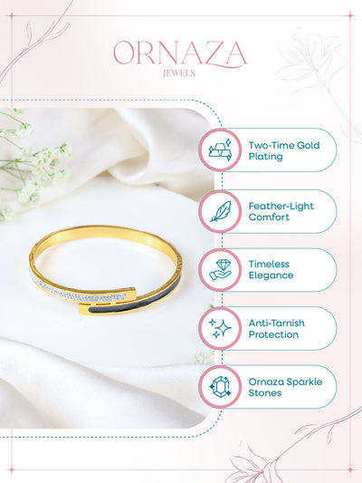 Dual Tone Nail Bracelet