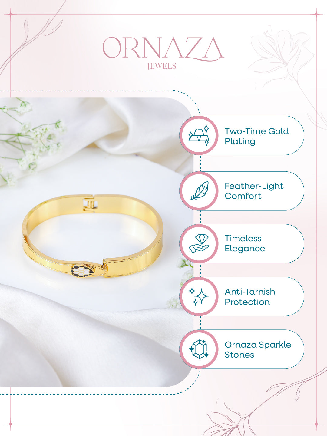 Lotus Drop Bracelet