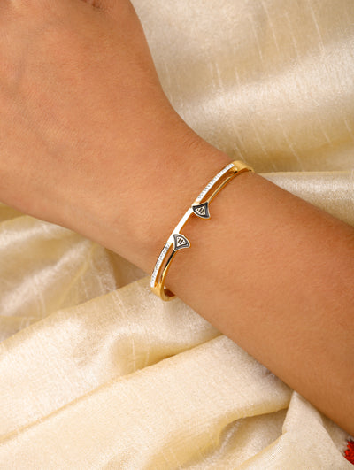 Gold CZ Line Bracelet