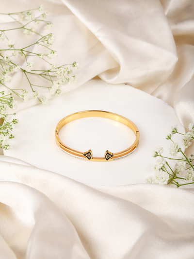 Gold CZ Line Bracelet