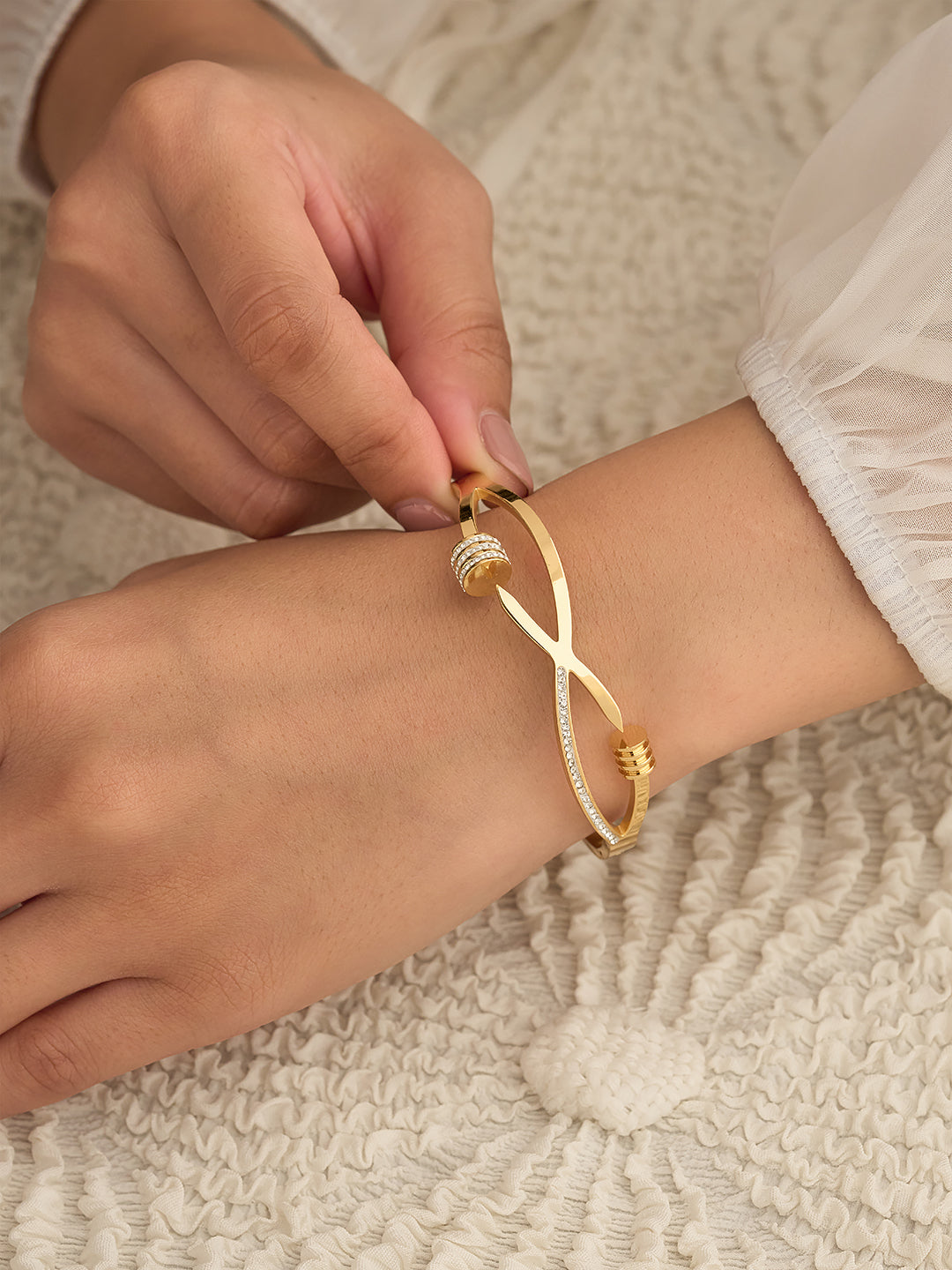 Infinity Luxe Open Bracelet