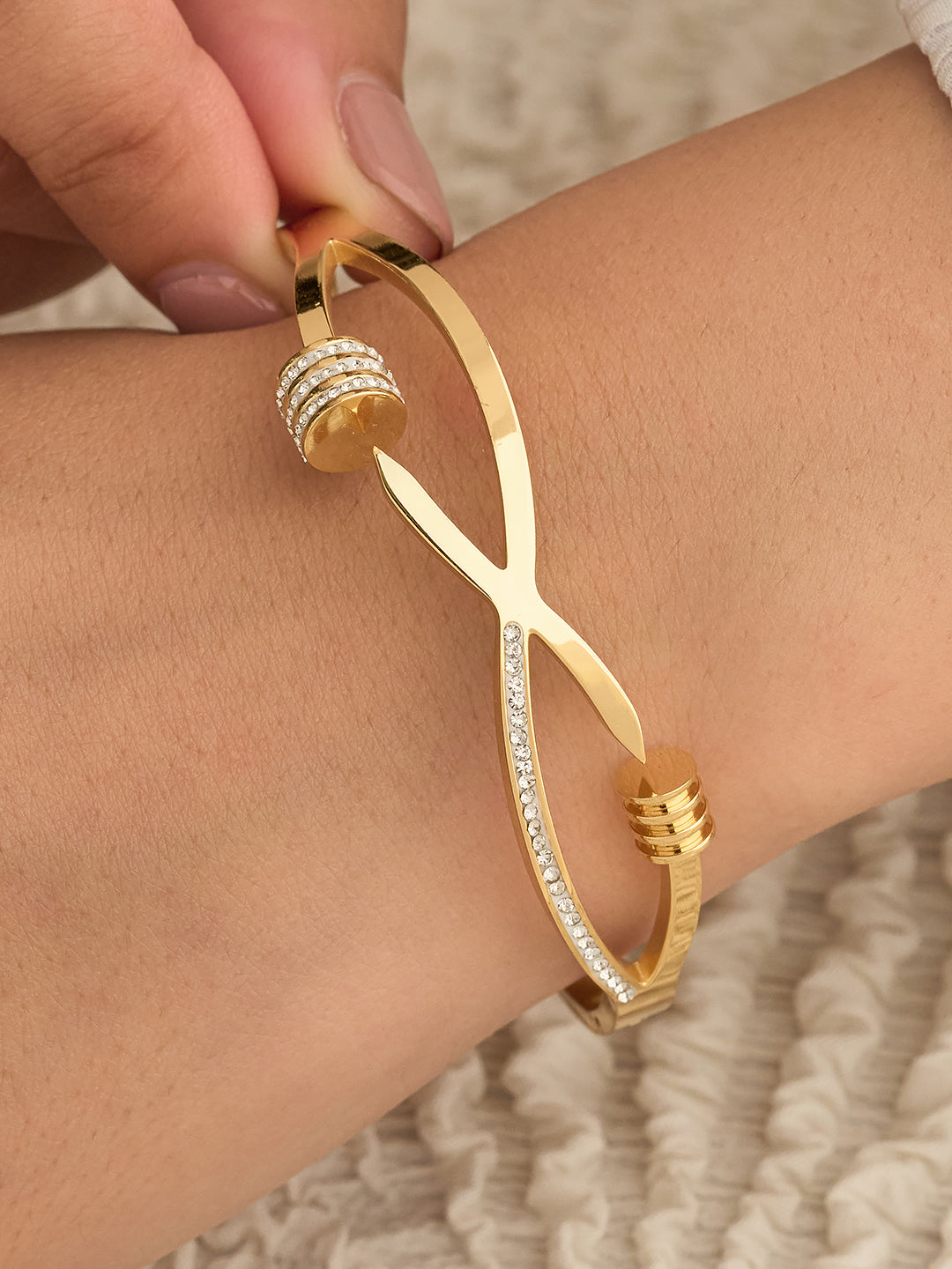 Infinity Luxe Open Bracelet