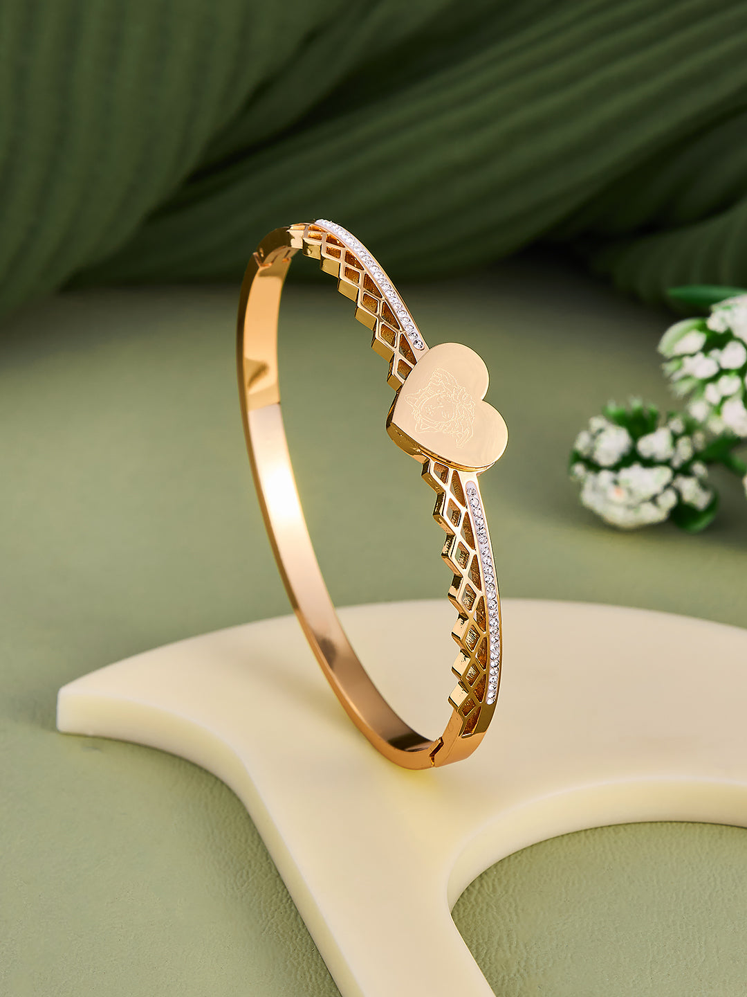 Golden Heart Grace Bracelet