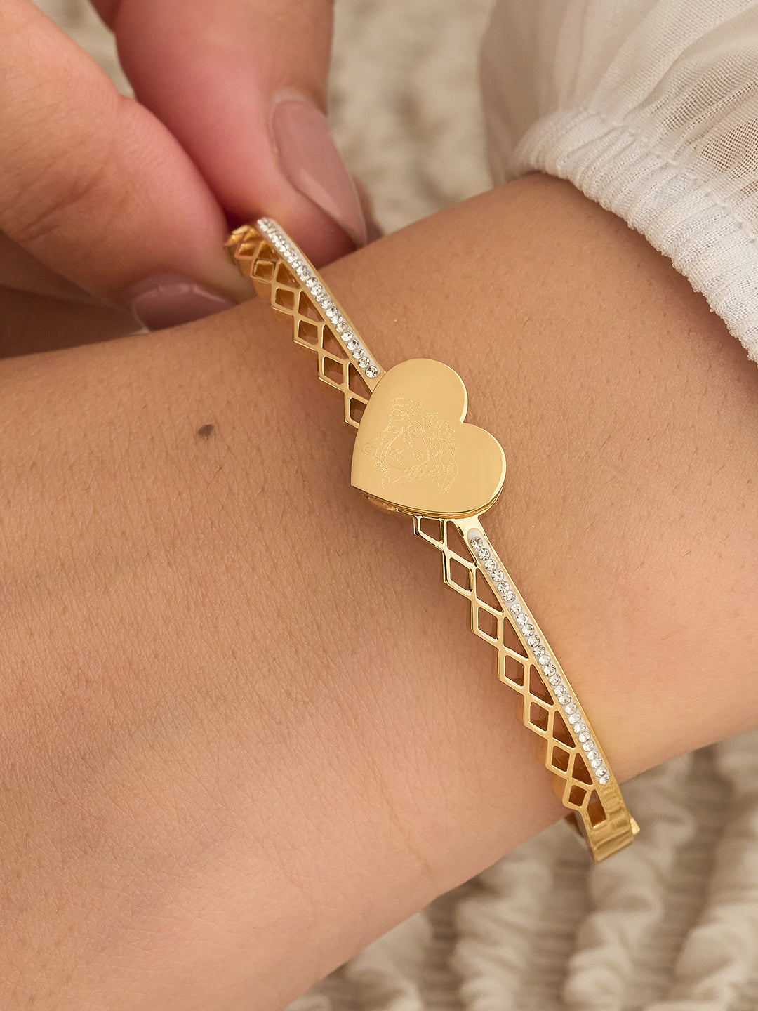 Golden Heart Grace Bracelet
