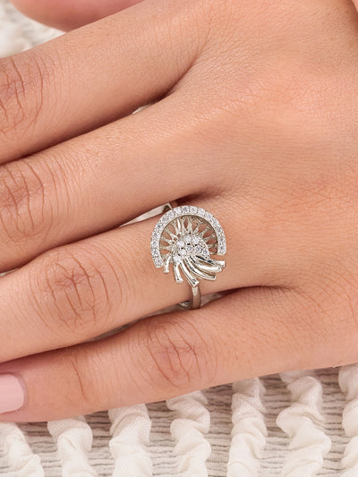 Celestine Peacock Ring