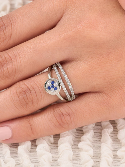 Aurelia Blue Bloom Ring