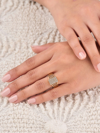 Zarelle Luxe Grid Ring