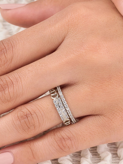 Aveline Triple Pave Ring