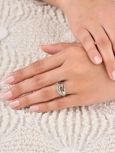 Elvienne Intertwined Elegance Ring