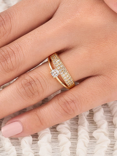 Elara Pave Accent Ring