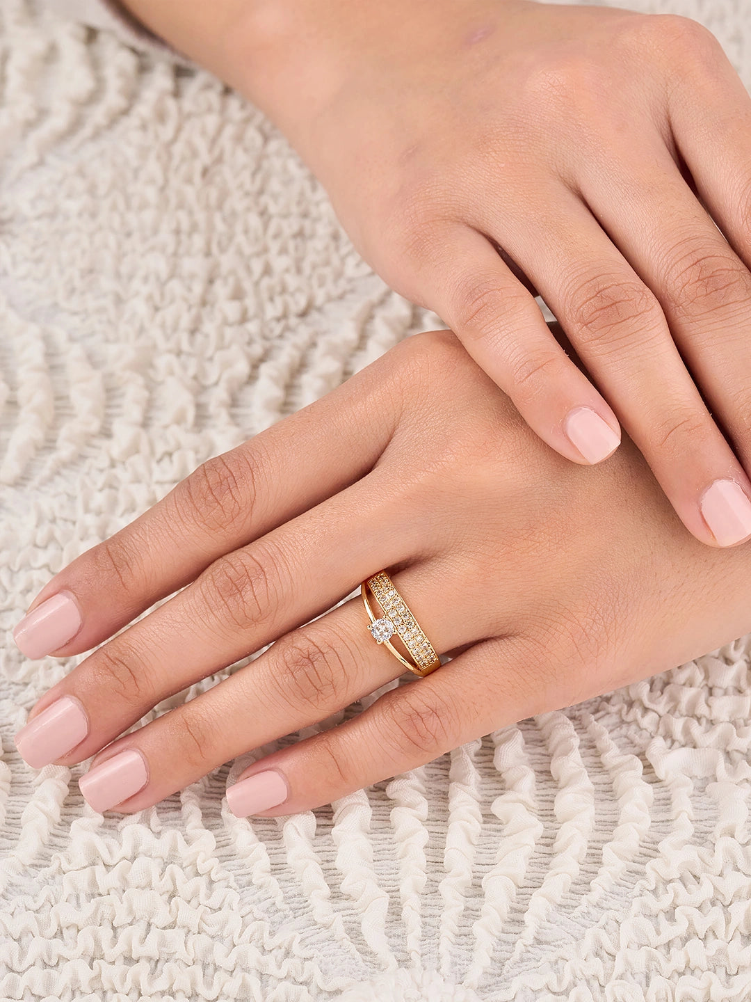 Elara Pave Accent Ring