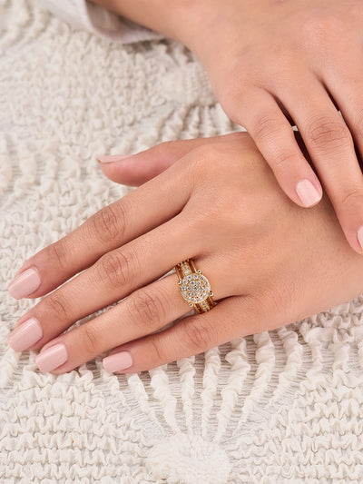 Aurelia Halo Pavé Ring