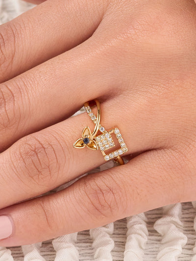Elowen Butterfly Bow Ring