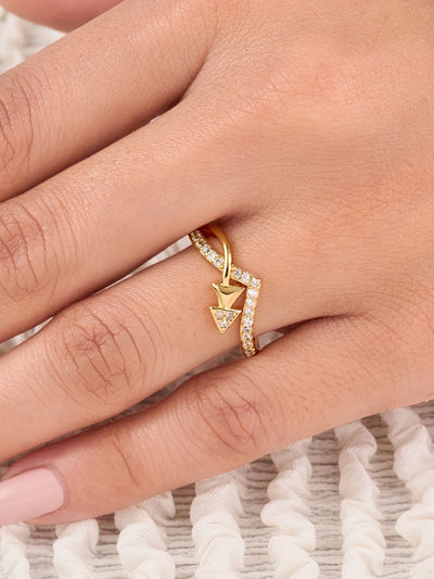 Aurelia Arrow Twist Ring