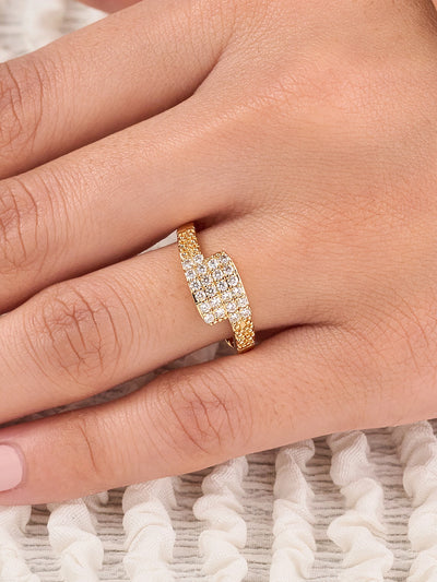 Aurelia Luxe Pavé Band Ring